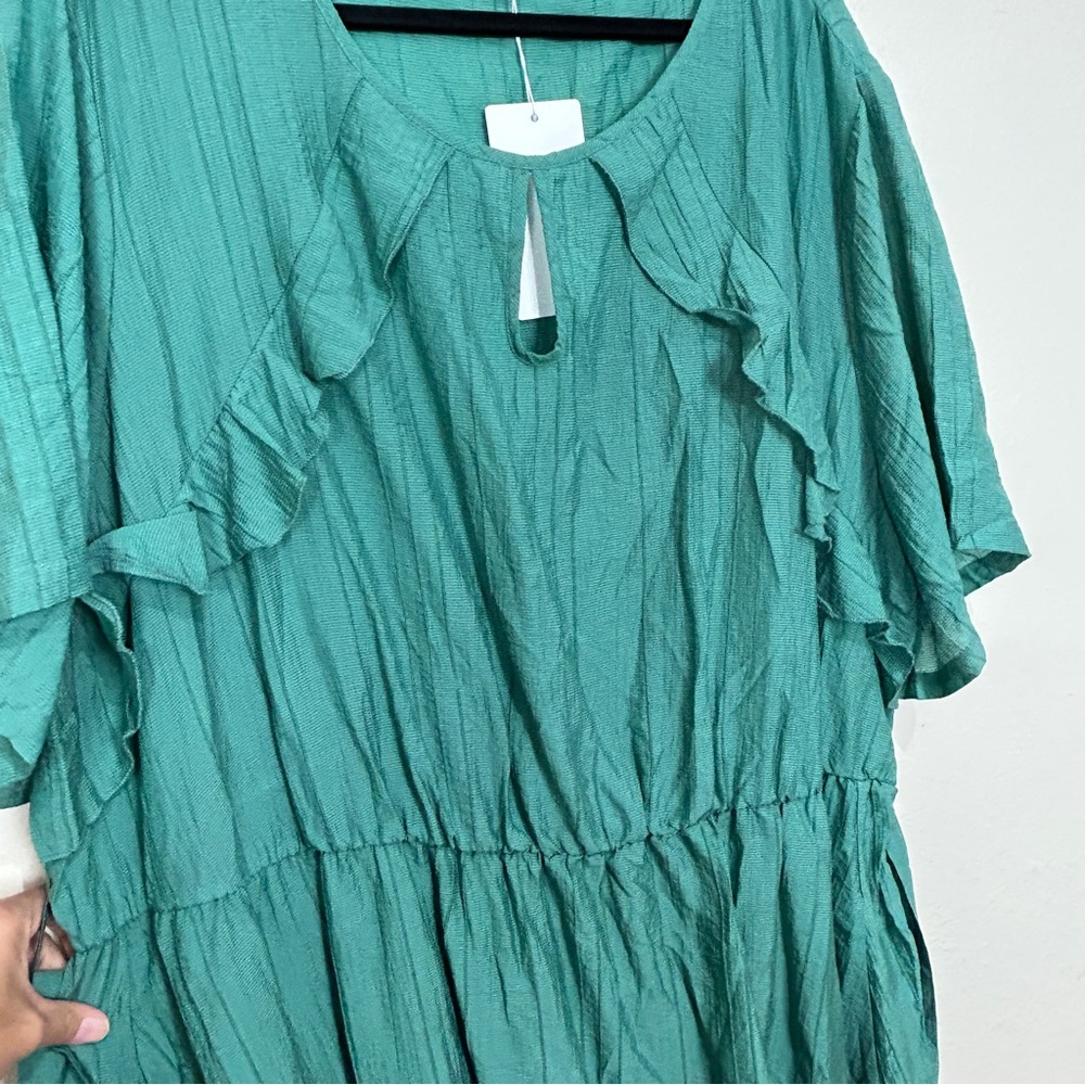Size 28 Green Maxi DRESS - Picture 2 of 10